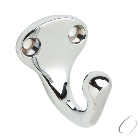 Ives Commercial Solid Brass Single Wardrobe Hook Bright Chrome Finish 581B26